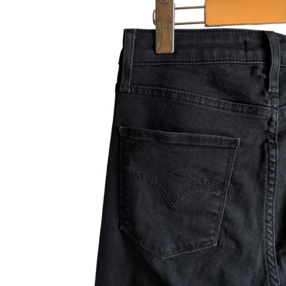 Levi’s 721 High Rise Skinny Jeans Soft Black 28 - Picture 10 of 15